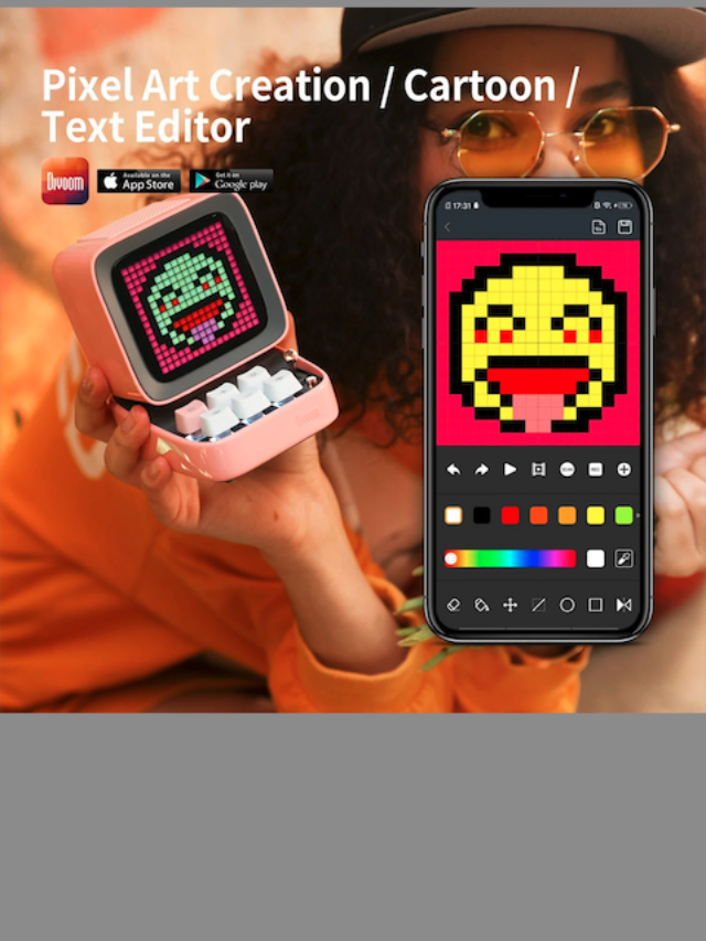 Retro Pixel Art Bluetooth Speaker with Alarm Clock & LED Display5