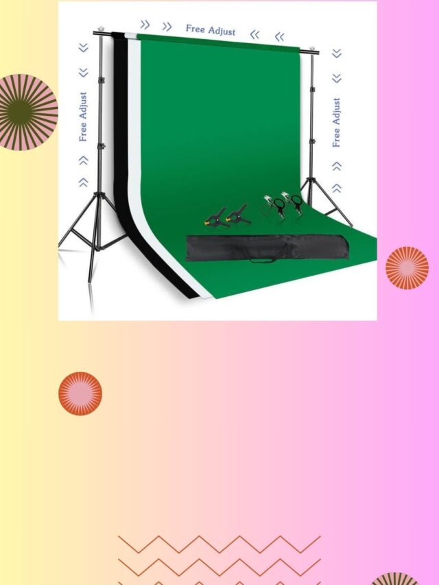 Adjustable Multi-Purpose Photography Background Stand Kit with Chroma Key Screen5