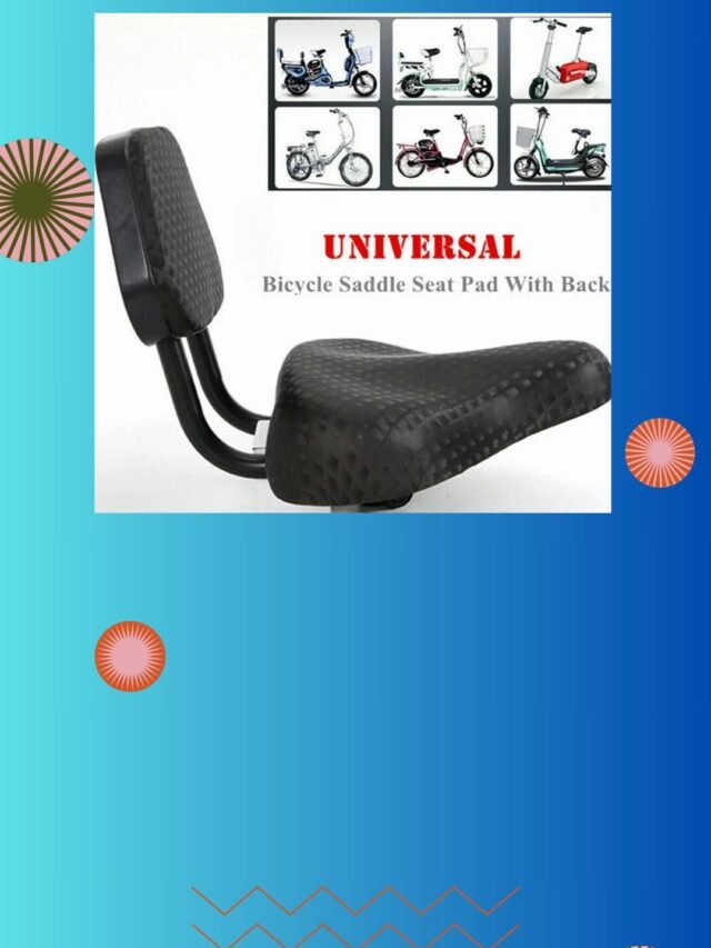 Comfort Plus Faux Leather Bike Saddle with Backrest7